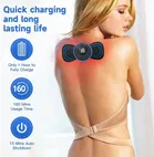 Butterfly Massager Machine for Pain Relief, Rechargeable Full Body TENS Massager with 8 Modes 19 Levels 