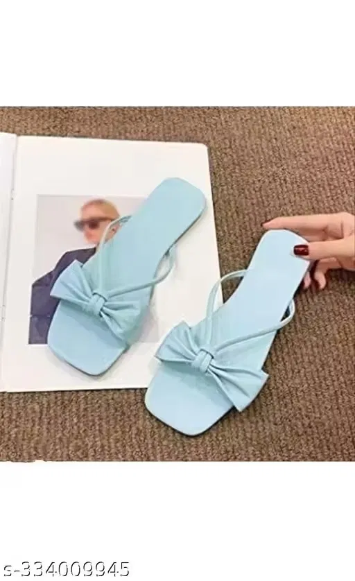 Flats for Women (Sky Blue, 4)