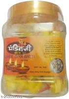 Pandit Ji 100 Pcs Cow Ghee Diya Batti (Pack of 1)