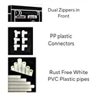Lightweight 4 Layer PVC [Plastic] Multipurpose Organiser with Brown zip cover [DIY] Do-It-Yourself