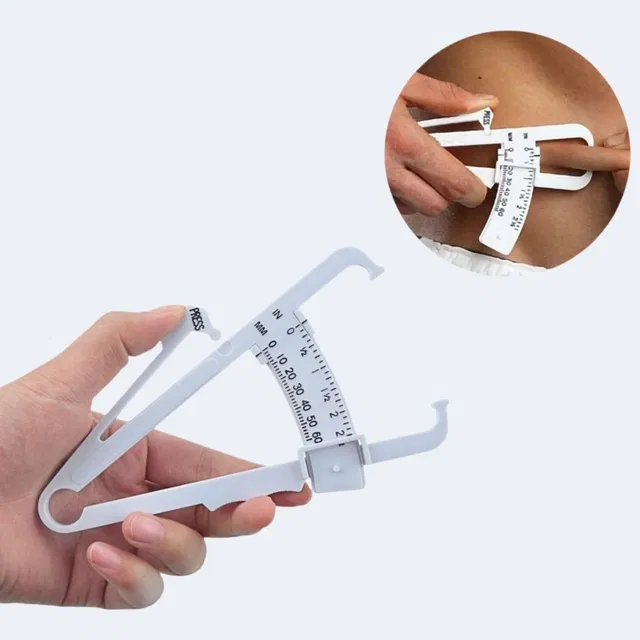 Lightweight Eco-Friendly Body Fat Measuring Caliper (Multicolor, Pack of 1)