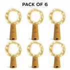 Wine Bottle Cork Copper Wire String Lights [Pack of 6]
