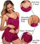 Satin Nightdress Set for Women 