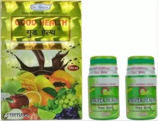 Dr. Biswas Good Health Tonic & Proper Health Capsule For Weight Men Health (Pack Of 3)