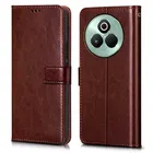 Realme P3 Pro - Rmx5032 Artificial Leather Flip Mobile Cover (Brown)