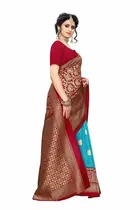 SVB आर्ट सिल्क साड़ी फॉर विमेंस 
