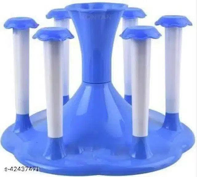Glass and Spoon Holder for Kitchen (Light Blue)