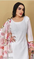 Striped Unstitched Suit for Women 