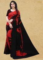 Georgette Printed Saree for Women 