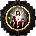 Plastic Jesus Wall Clock (Multicolor, 25 cm)