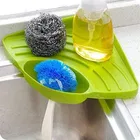 Kitchen Sink Wash Basin Triangle Multipurpose Organizer Tool for Dish Wash, Triangle Sink Filter Out Corner Wash Basin Sponge Cleaning Soap Scrub Sink Storage Rack