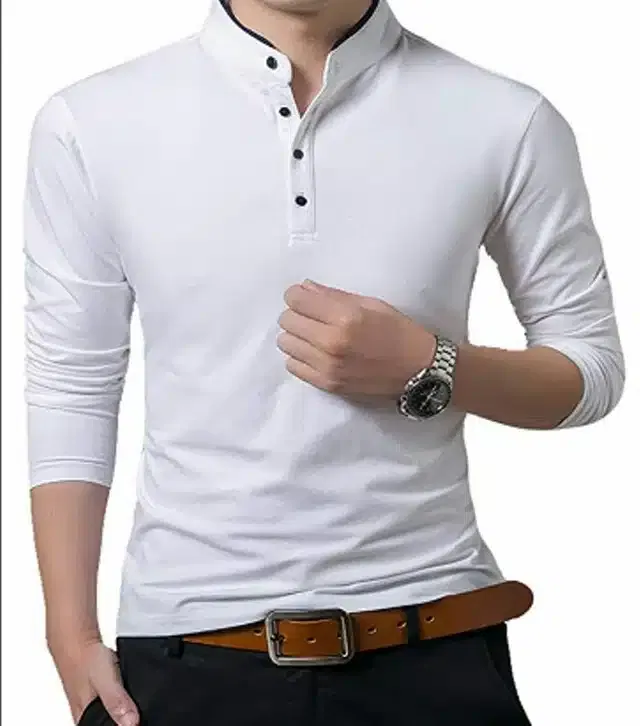 T-Shirt for Men (White, XL)