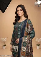 Synthetic Crepe Punjabi/All Over Suits for Women 