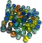 50 Pcs Mini Size Glass Marbles with Shooter 