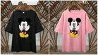 Cotton Blend Printed T-Shirt for Women, Black & Pink, Pack of 2 