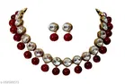Beautiful Kundan Jewellery Set for Women & Girls, Maroon