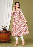 Rayon Kurti for Women, Pink 