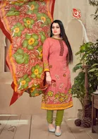 वीमेन अन्स्टिचड ड्रेस मटेरियल सूट 