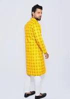 Cotton Printed Full Sleeves Kurta with Pyjama for Men 