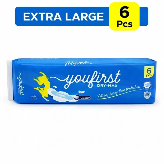 यूफर्स्ट ड्राई नेट सेनेटरी पैड्स XL ( 6 Pcs)