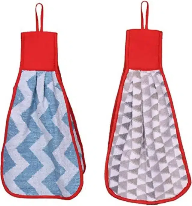 Cotton Hanging Hand Towel (Multicolor, Pack of 2)