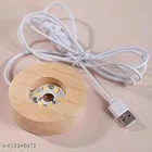 Wooden Base Decorative Crystal Ball 