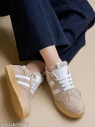 Shoetopia Women's Casual Shoes - Cream 