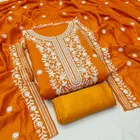 Vichitra Silk Unstitched Dress Material for Women 