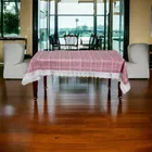Polyester Printed Table Cloth (Pink, 40x60 inches)