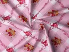 Arch Fab Pink Square Flower Double Bedsheet 88X90 Inch