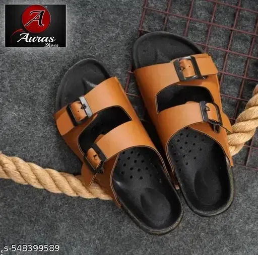Sliders for Men (Tan, 8)