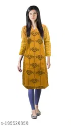 Woolen Printed Kurti for Women 