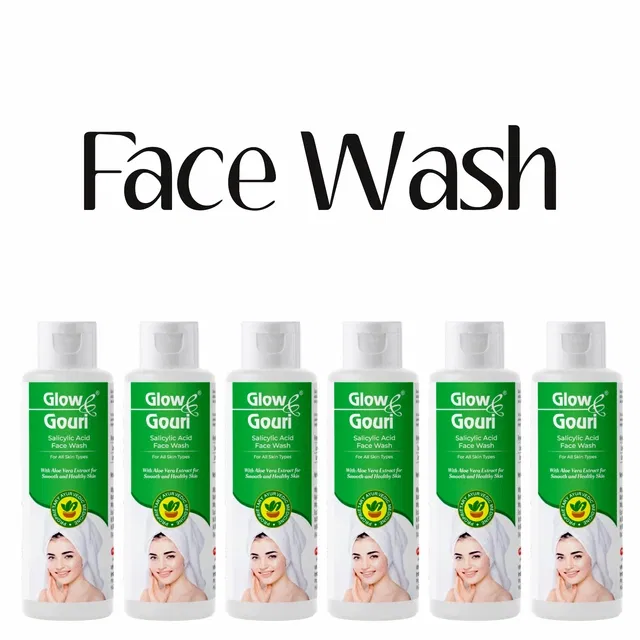 Glow Gouri Salicylic Acid Face Wash (100 ml, Pack of 6)