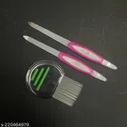 Lice Comb with 2 Pcs Nail Filer (Set of 2)
