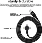 Nu Republic Blaze Trinity 2.0 3 In One Fast Charging Cable 