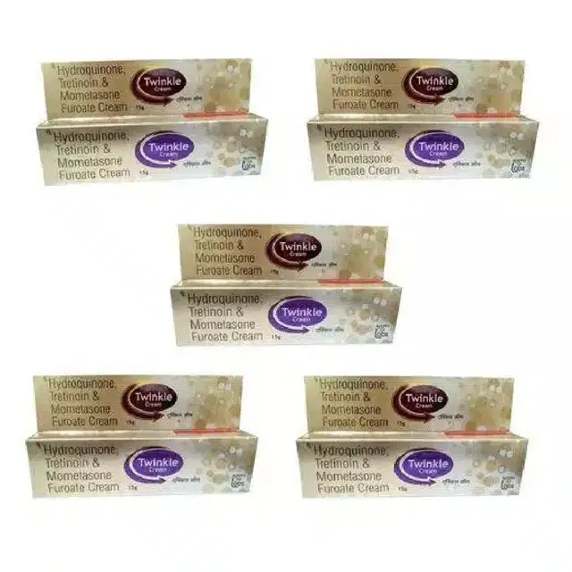 Twinkle Face Night Cream (Pack of 5, 15 g)