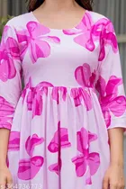 Rayon Kurti for Women, Pink 
