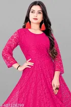 Net Gowns for Women,  Pink  