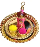 Radha Krishna Printed Bucket Pickari – For Laddu Gopal Ji Holi Celebration