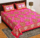 Cotton Rajasthani Jaipuri Double Bedsheet with 2 Pillow Covers 