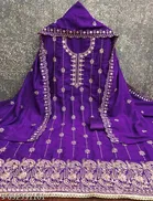 Embroidered Punjabi/All Over Suits Semi-Stitched Suits 