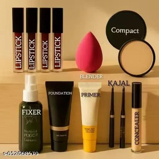 Face Makeup Combo, Multicolor, Set of 1
