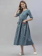 Cotton Printed Anarkali Kurti for Women 