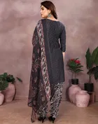 Punjabi Floral Unstitched Suit for Women 