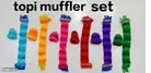 Woolen Muffler & Cap Set for Laddu Gopal, Pack of 6 