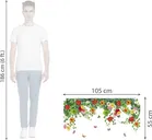 AVV Hanging Realistic Daisy Flowers Wall Stickers 55x105cm