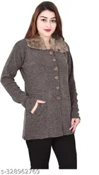 Woolen Full Sleeves Sweater for Women 