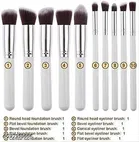 10 pcs Premium Cosmetic Makeup Brush Set Foundation Blending Blush Eyeliner Face Powder Brush Makeup Brush Kit 