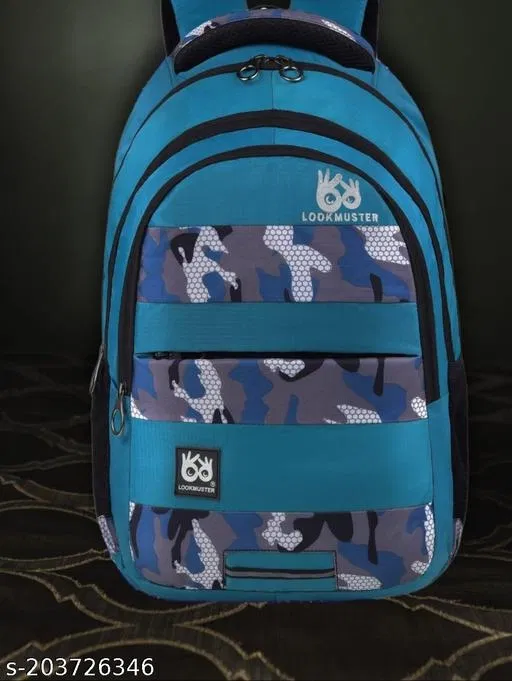 Nylon Backpack for Men & Women, Blue