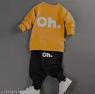 Hosiery Cotton Full Sleeves T-Shirt with Pant Clothing Set for Kids 